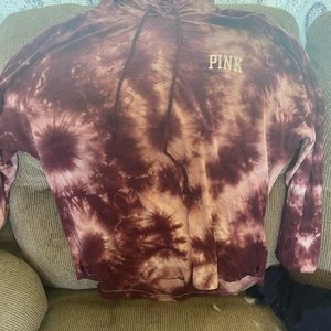 Victoria’s Secret pink long sleeve shirts ( 1 hoodie )